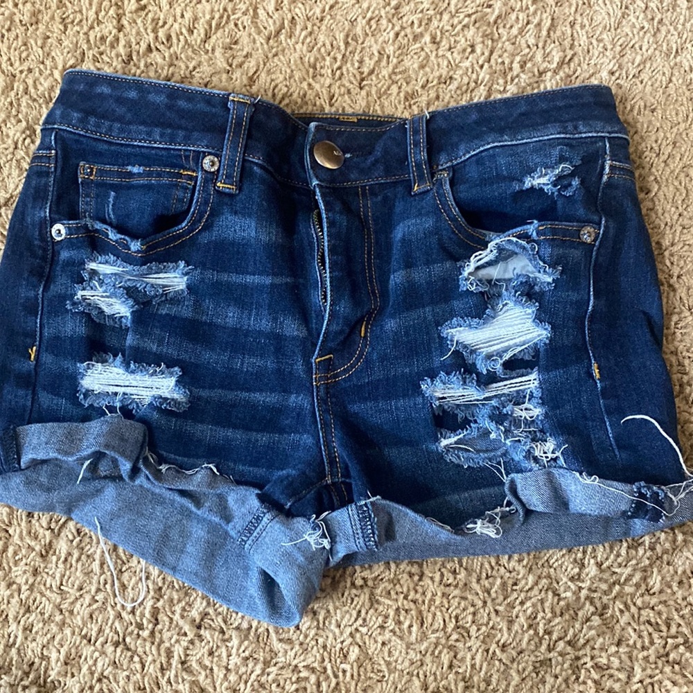 american eagle denim shorts